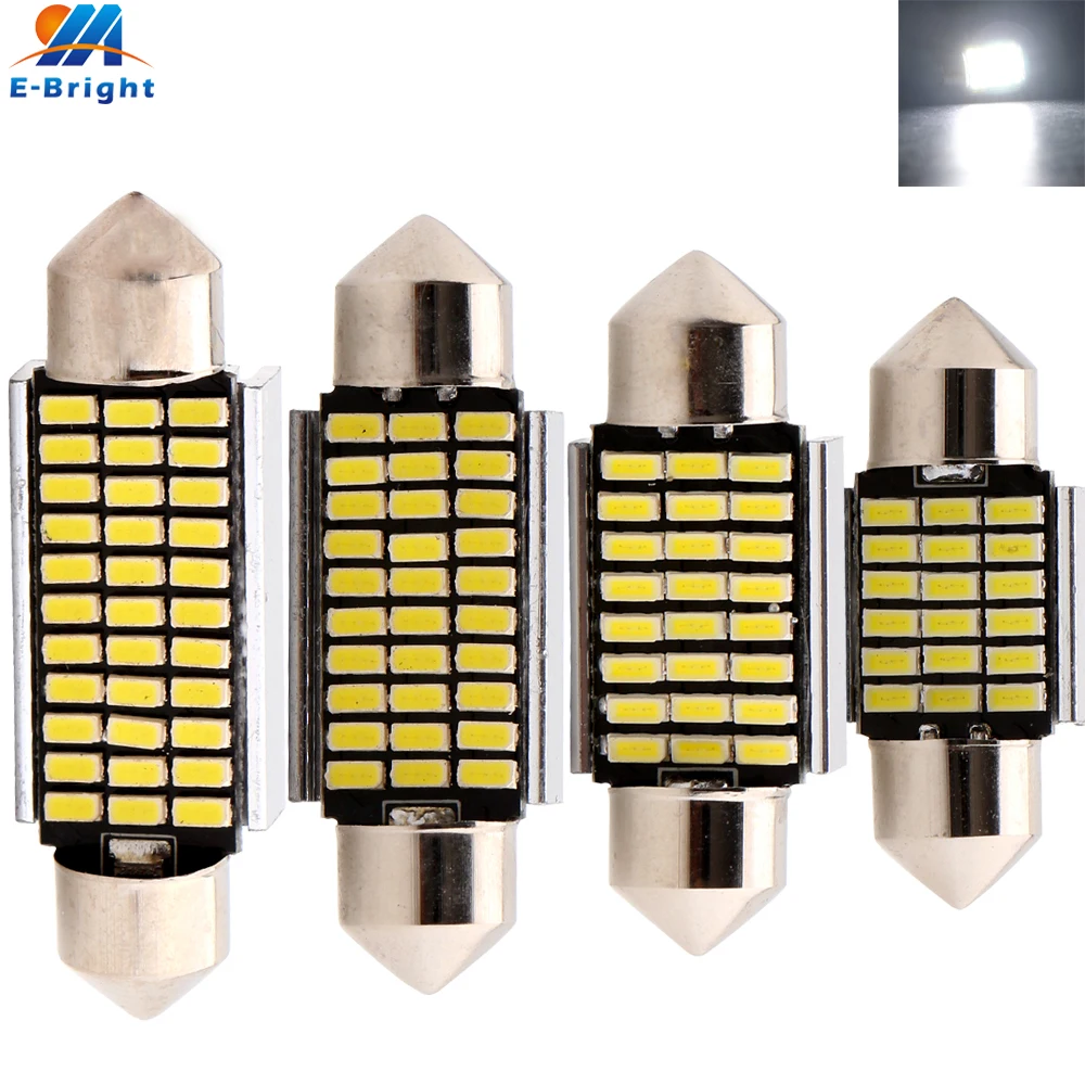 2 шт. C5W Festoon Dome Canbus No Error 3014 18SMD 24SMD 30SMD 33SMD 31 мм 36 39 41 Автомобильная дверь лампа для