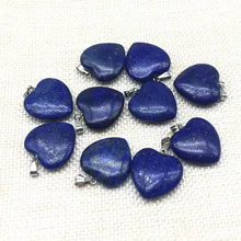 BEADZTALK, 8 шт., камень, сердце, подвески, Фиолетовый Кристалл, роза, кристалл, Ляпис, камень для изготовления ожерелья, серьги, браслеты