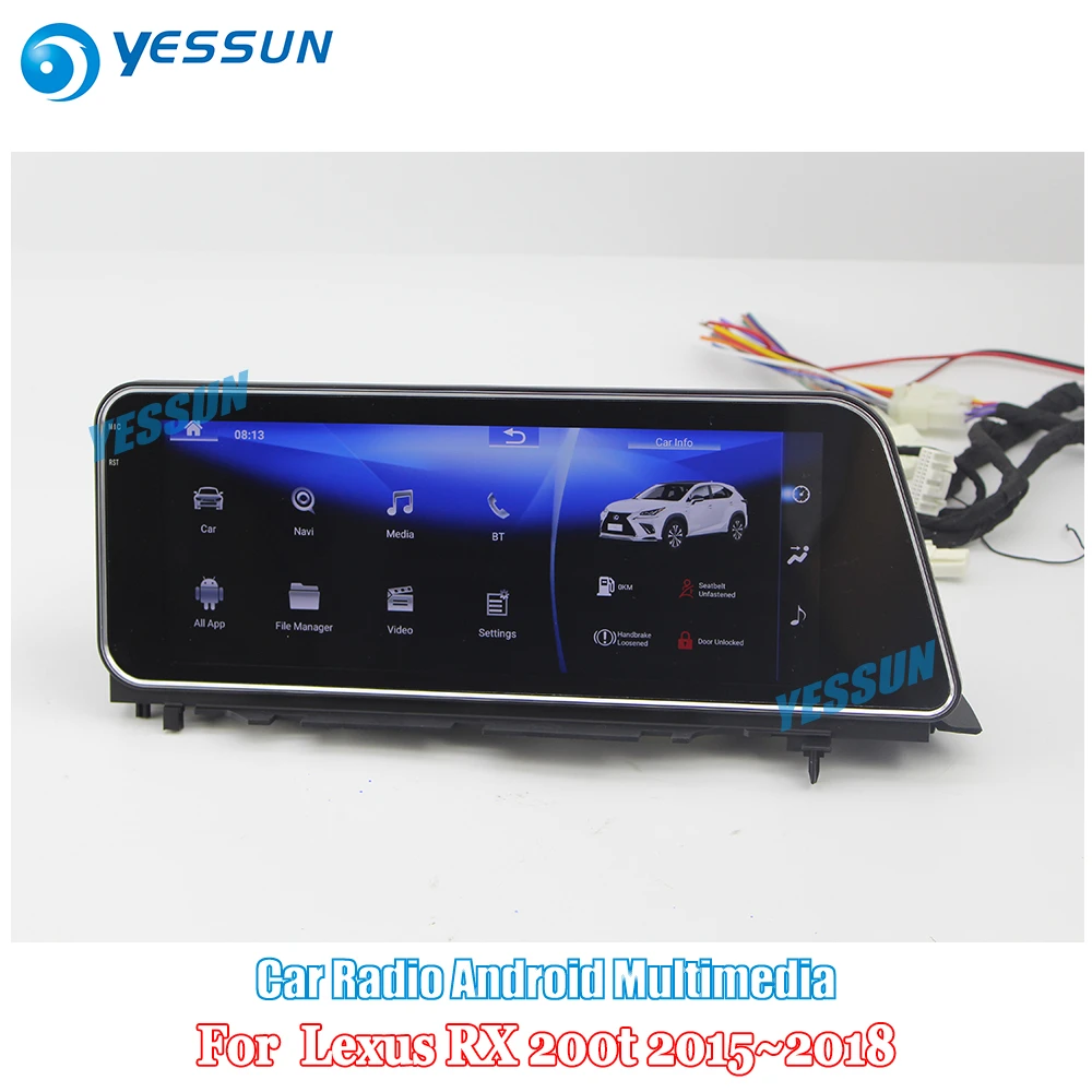 Best YESSUN 12.3" For Lexus RX 200t RX200t 2015~2018 Car Android Carplay GPS Navi maps Navigation Player Radio Stereo WiFi no DVD 2