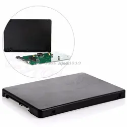 Черный Мини pcie PCI-E mSATA SSD 2,5 "SATA3 конвертер адаптер Карточка SSD случае Z09 Прямая поставка