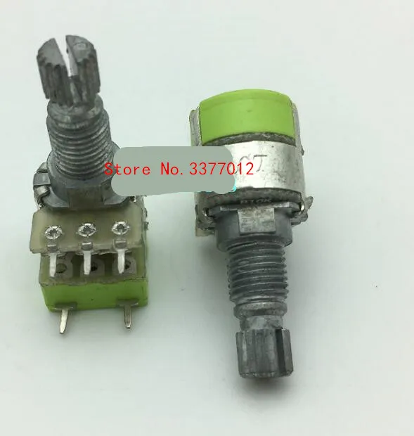 

2pcs/lot High quality switch 12 type rotary type single belt switch B10K shaft length 15MM volume potentiometer