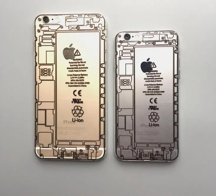 New Transparent Phone Case Circuit Board Diagram Relief Tpu Phone Shell Protection For Iphone 6 6s Plus Phone Medium Shell Rosaryphone Slider Aliexpress