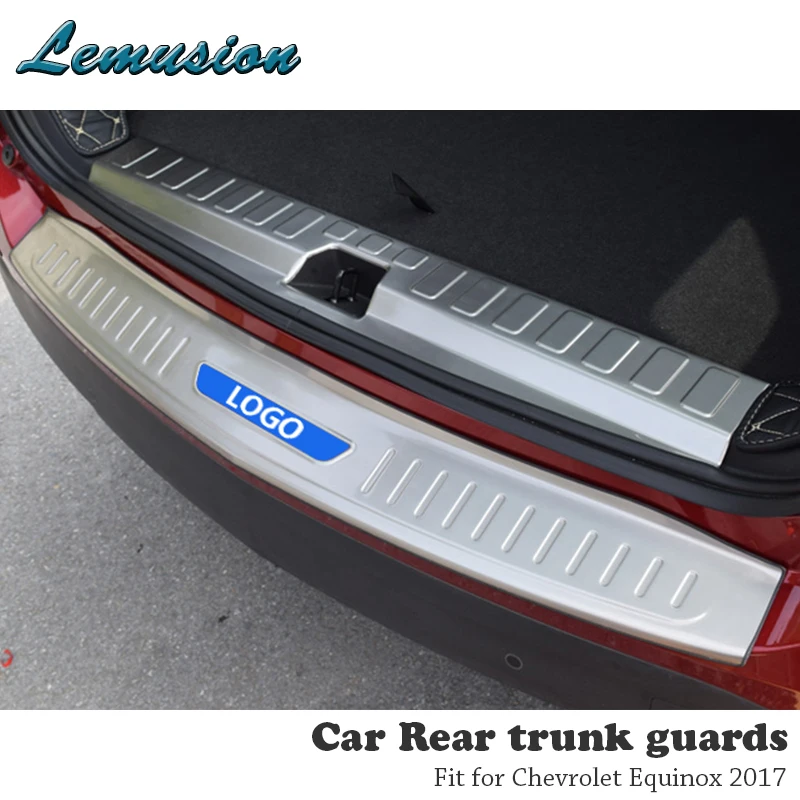 MCrea 1PC Stainless Steel Car Rear Bumper Trunk Guards Cover Trim For
