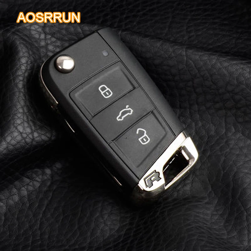 Aosrrun Folding Key Base R Logo Modified For Vw Volkswagen