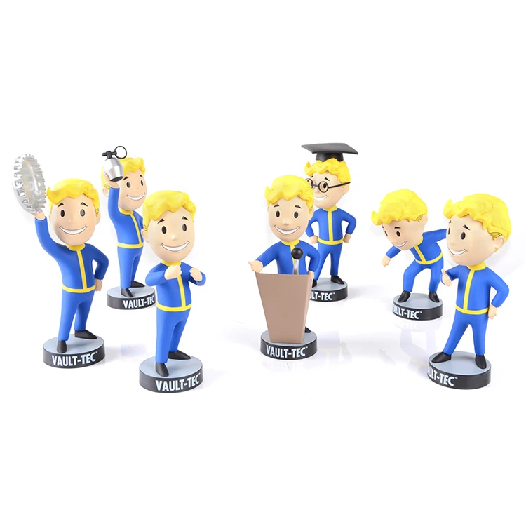 13 см аниме фигурка Gaming Heads Fallout 4 vavle Boy TOY Bobbleheads Серия 1 фигурка Коллекционная модель игрушки brinquedos