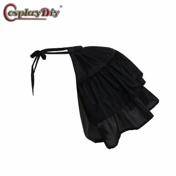 

CosplayDiy Rococo Gown Petticoat Women Medieval Crinoline Pannier Black Underskirt Gothic Victorian Dress Cosplay Accessories