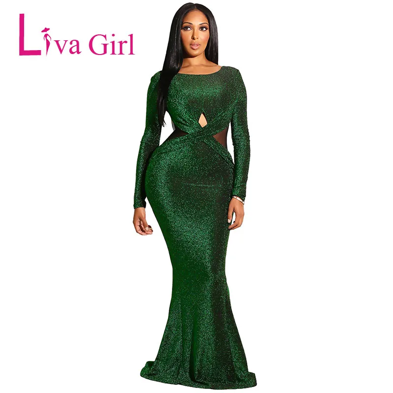Emerald-Sexy-Long-Sleeves-Maxi-Bodycon-Evening-Gown-Dress-LC610985-9-1