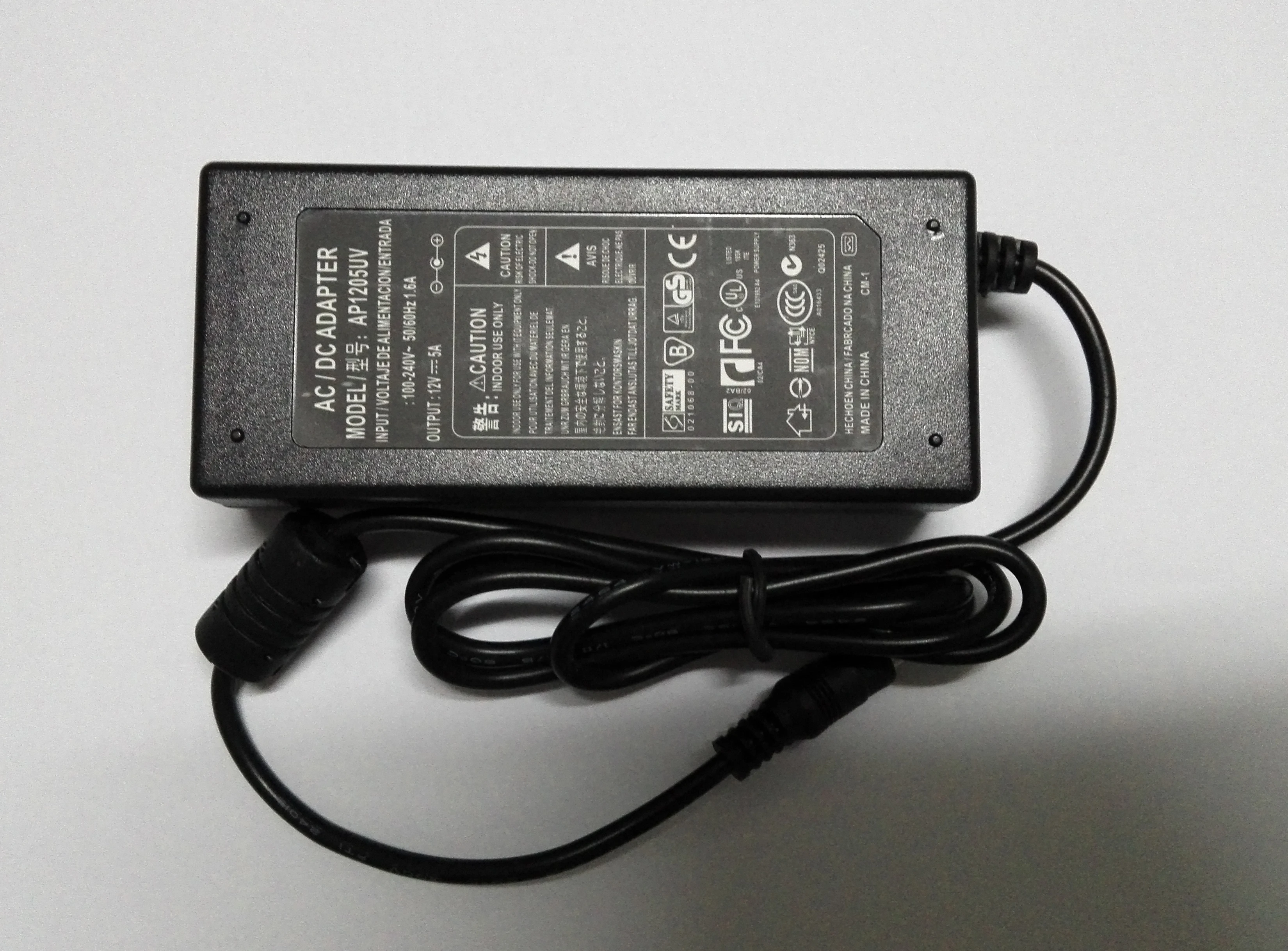 12V 5A AC Adapter Charger For Hisense TL1700 LCD TVin AC/DC Adapters