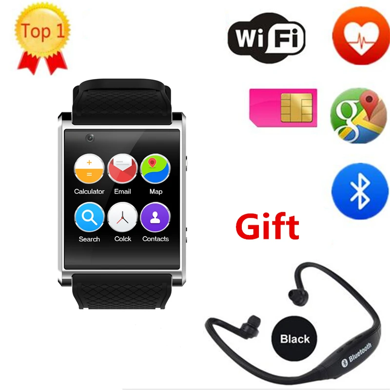 Смарт-часы Android OS 5.1 SmartWatch MTK6580 с Шагомер Камера 5.0 м 3G WI-FI GPS позиционирования SOS