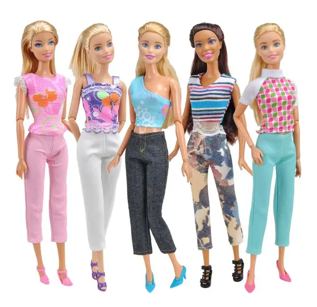aliexpress com buy 5pcs lot random color barbie doll clothes