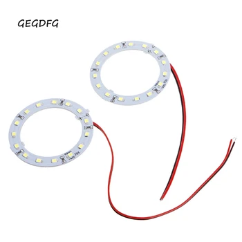 

2 Pcs Car Auto Motorcycle 15 SMD LED Angel Eyes Ring Light White 60mm