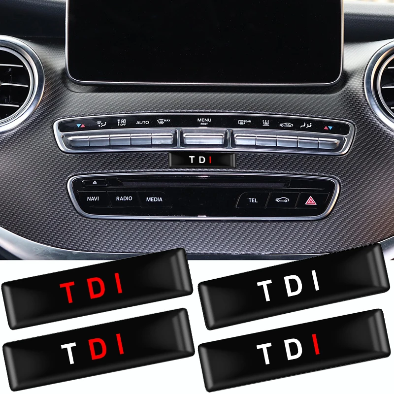 

2/4/10Pcs Car Styling 3D TDI decoration Sticker Car Body Emblem Badge For VW Golf JETTA PASSAT MK4 MK5 MK6 TDI Car accessories