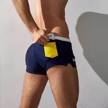 Для мужчин s Костюмы Плавание костюмы жаркое лето Cool Guy задние карманы Плавание носить шорты спортивные удобные Для мужчин пляж боксеры Плавание Мужские Шорты для купания