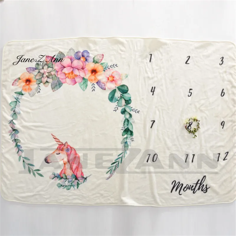 Jane Z Ann 152x102 см, мягкое детское одеяло для новорожденных, реквизит для фотосъемки, одеяло с цветочным рисунком кролика и месяцем, тканевый фон для фотосъемки - Цвет: Серый