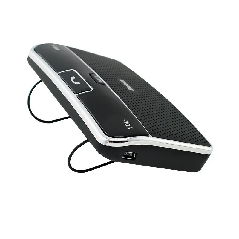 Anbes Universal Bluetooth Car 4.0 EDR In-Car Speakerphone Sun Visor Handsfree Car Kit Music Receiver Car Charger Bluetooth 