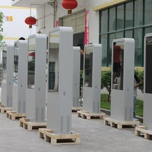 Плаза 55 дюймов 65 дюймов 82 дюймов ПК Встроенный wifi двойной обе стороны двойной экраны Видеонаблюдение CCTV монитор дисплей