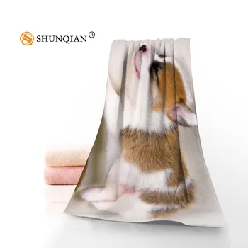 

New Custom dog Towel Printed Cotton Face/Bath Towels Microfiber Fabric For Kids Men Women Shower Towels