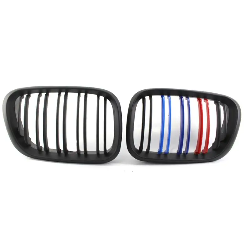 

Car Front Bumper Cover Mute Black Dual Line Racing In The Network Suitable For 1999-2003 BMW E53 X5 51138250051 51138250052