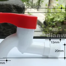 Пластиковые ПВХ краны для воды. 3 шт./упак. Для дома и сада