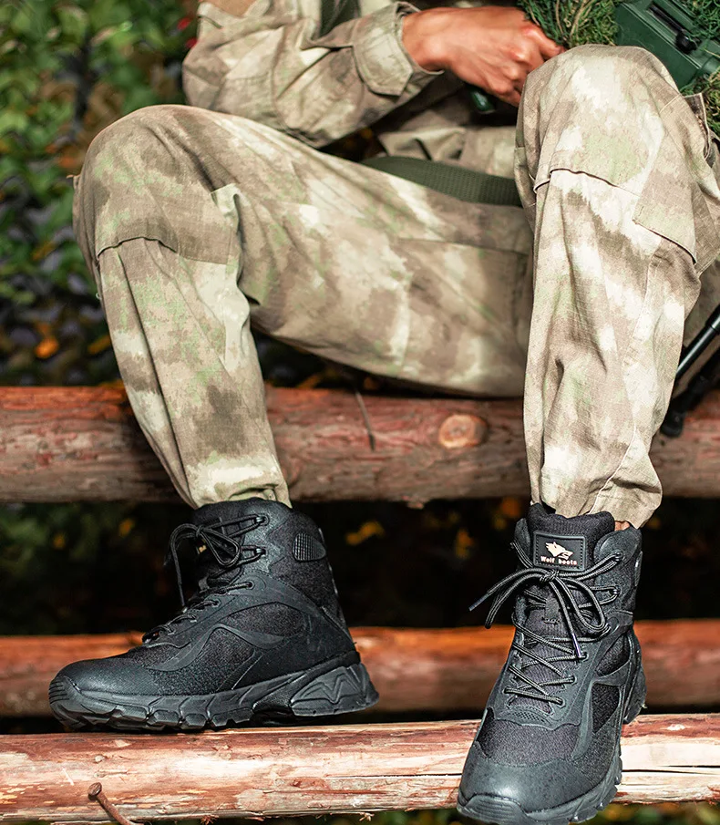 Мужская тактическая Боевая тренировочная обувь, специальные армейские ...