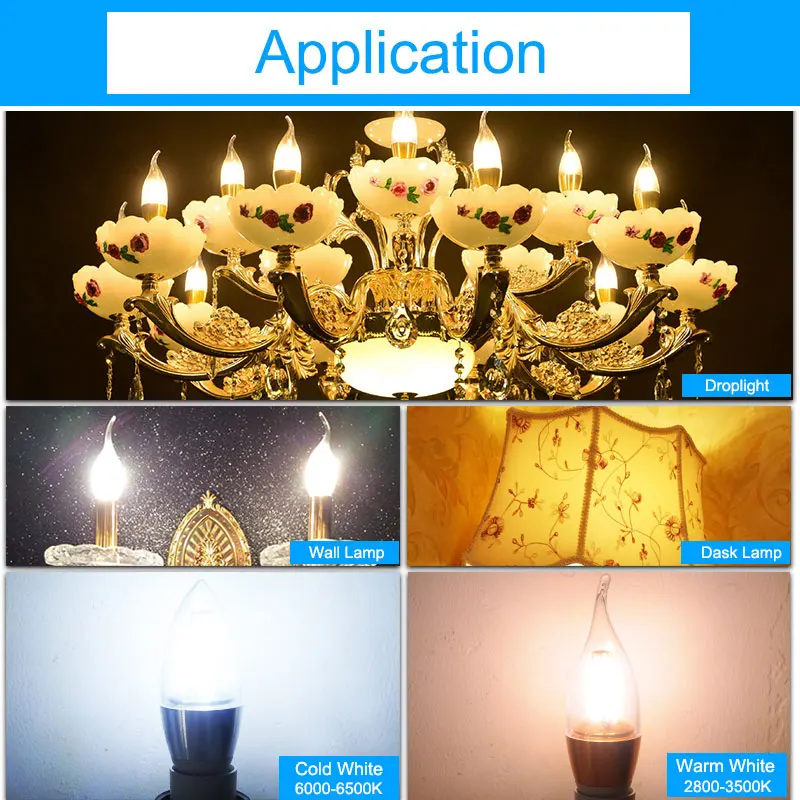 GreenEye 6Pcs E14 LED Candle Bulb Light 7w 9w Aluminum LED Lamp 220V Golden Silver Cool Warm White Ampoule Lampara Vintage Retro GreenEye 6Pcs E14 LED Candle Bulb Light 7w 9w Aluminum LED Lamp 220V Golden Silver Cool Warm White Ampoule Lampara Vintage Retro