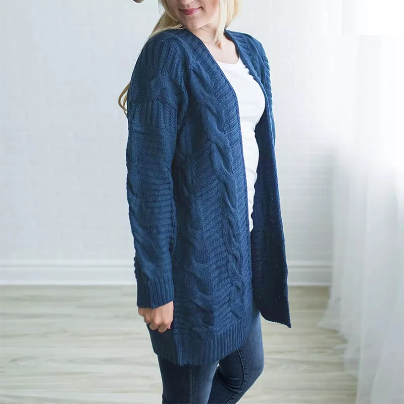 Knitted Sweater Coat Autumn And Spring Long Sleeve Cardigan Jacket Female Casual Outwear Tops pull Femme 2018 Women Sweater