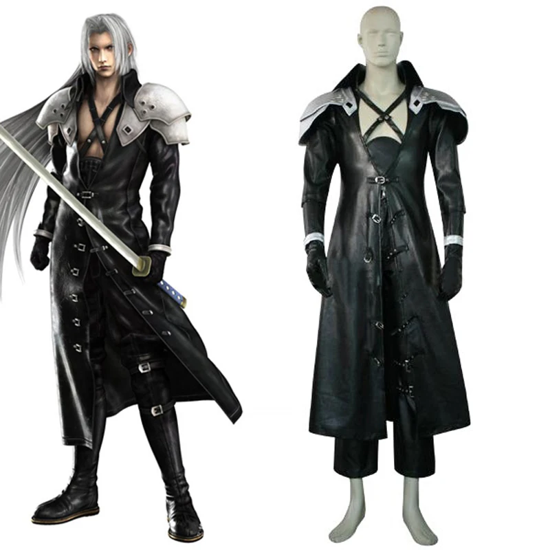 Последняя фантазия VII 7 Sephiroth Deluxe Edition комбинезон униформа полный костюм мужские костюмы на Хэллоуин на заказ экспресс