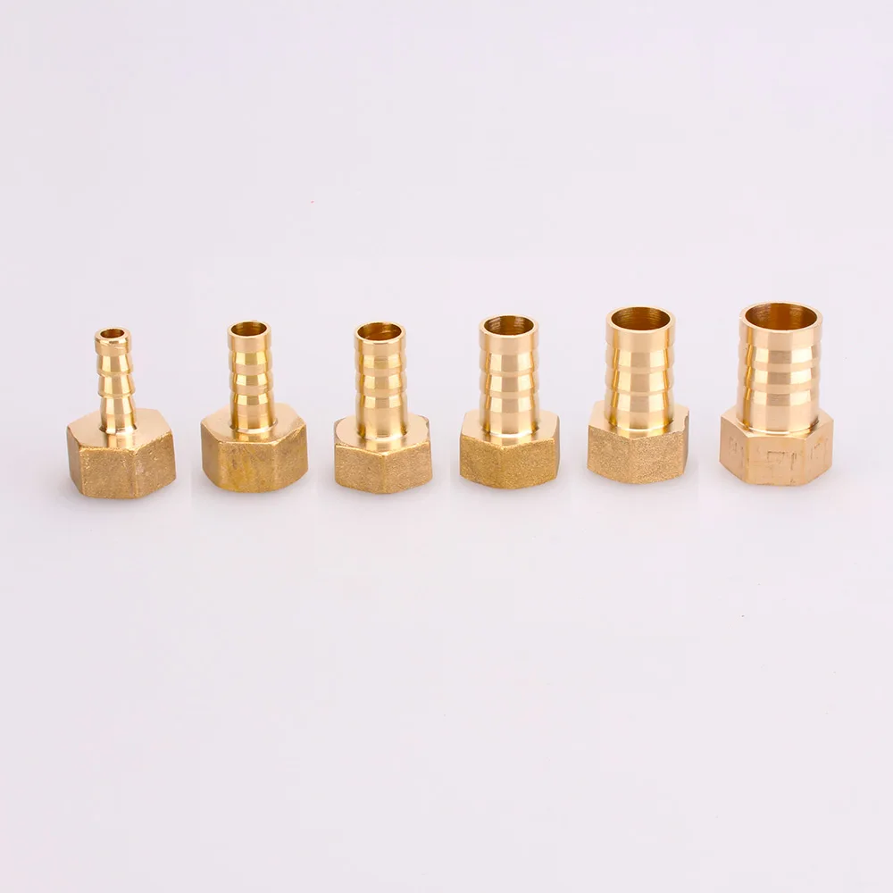 NuoNuoWell 1/2 &quotBSP гнездовой Соединитель с резьбой X 6 8 10 12 14 16 19 мм латунный фитинг BSPP
