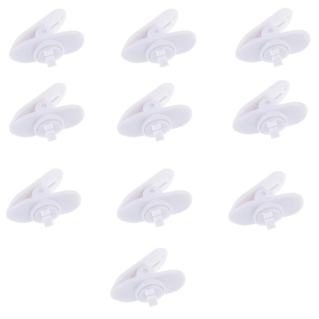 10 Pieces Headphone Headset Lavalier Mic Tidy Cable Wire Lapel Clip Bracket