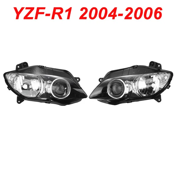 For 04-06 Yamaha YZFR1 YZF R1 YZF-R1 Motorcycle Front Headlight Head Light Lamp Headlamp CLEAR 2004 2005 2006 For 04-06 Yamaha YZFR1 YZF R1 YZF-R1 Motorcycle Front Headlight Head Light Lamp Headlamp CLEAR 2004 2005 2006
