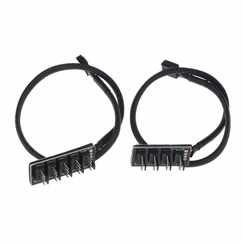 

PC Cooler Fan Power Cable 1 Female to 4 Male 4Pin Socket Fan Hub Splitter Cable for 3Pin&4Pin PWM Cooling Fan