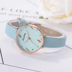 Женские кварцевые наручные часы reloj mujer для отдыха набор шнека кожаный Нержавеющая сталь кварцевые часы аналог наручные часы Orologio Uomo