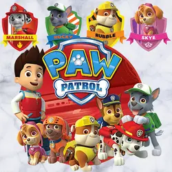 Paw Patrol детские наклейки на стены 3d наклейка «Щенячий патруль» оригинальная наклейка для детской комнаты ПВХ фигурка аниме-наклейки SS39