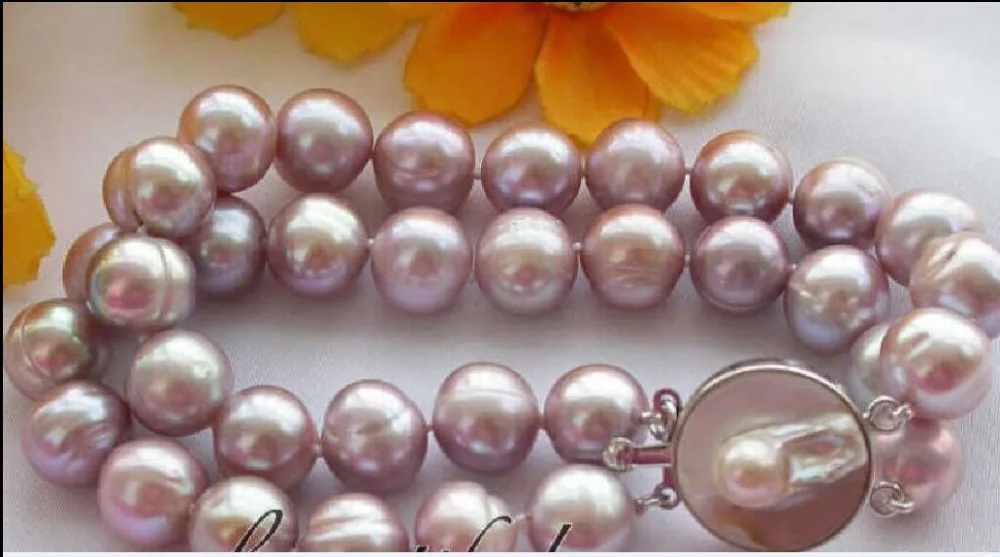 

FREE SHIPPING HOT sell new Style >>>> elegant 9-10mm south sea lavender pearl bracelet 7.5-8 inch r