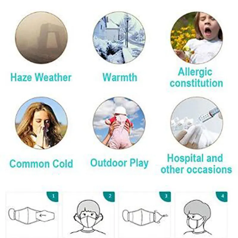 1 шт унисекс пыли аллергии маски от гриппа моющийся дыхание здоровая Безопасность Респиратор маски со ртом для лица для девочек и женщин дети