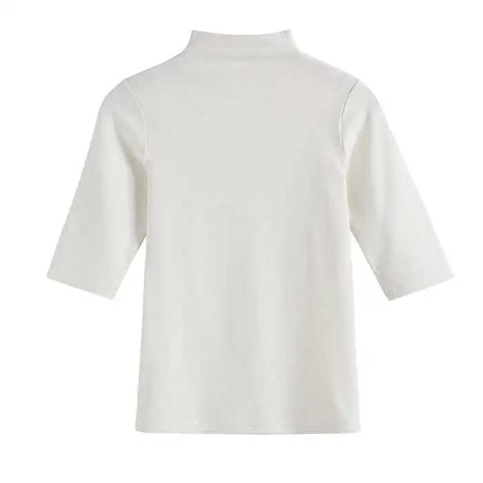 White 228 GIGOGOU весенне-летняя женская футболка в Корейском стиле, футболка с коротким рукавом из 95% хлопка, облегающая женская футболка, женская футболка 3XL - Цвет: White 228