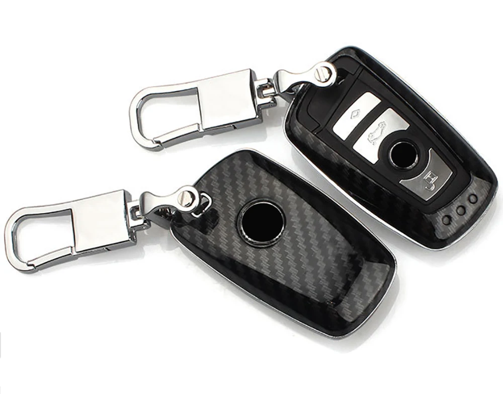 Автомобильный Стайлинг из углеродного волокна ABS автомобильный брелок держатель оболочка авто ключ чехол для BMW 1 3 5 7 серии X3 X4 M2 M3 F10 F20 F30