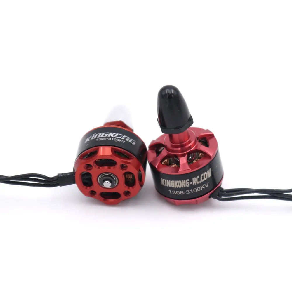 4 шт./лот высокое качество KINGKONG 1306 3100KV 2 S бесщеточный двигатель 2CW 2CCW для гоночного