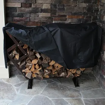 

Polyester Firewood Log Rack Protection Cover Outdoor Waterproof Dust Covers Home Garden Patio UV Rain Canopy 8ft 240X120X34cm