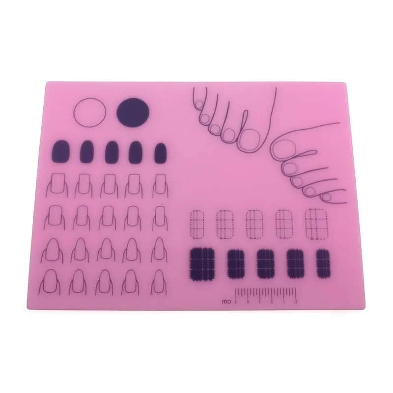 Складной практичный лак для ногтей силиконовый держатель для рук Подушка наклейка маникюрные инструменты для ногтей мат для ногтей Маникюрный Стол