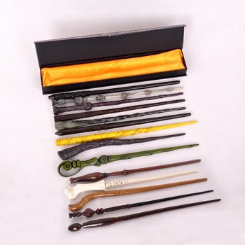 

30pcs/lot Harri Potter Popular Cospaly Ron Hermione Dumbledore Voldemort Sirius McGonagall Narcissa Snape magic wand With box
