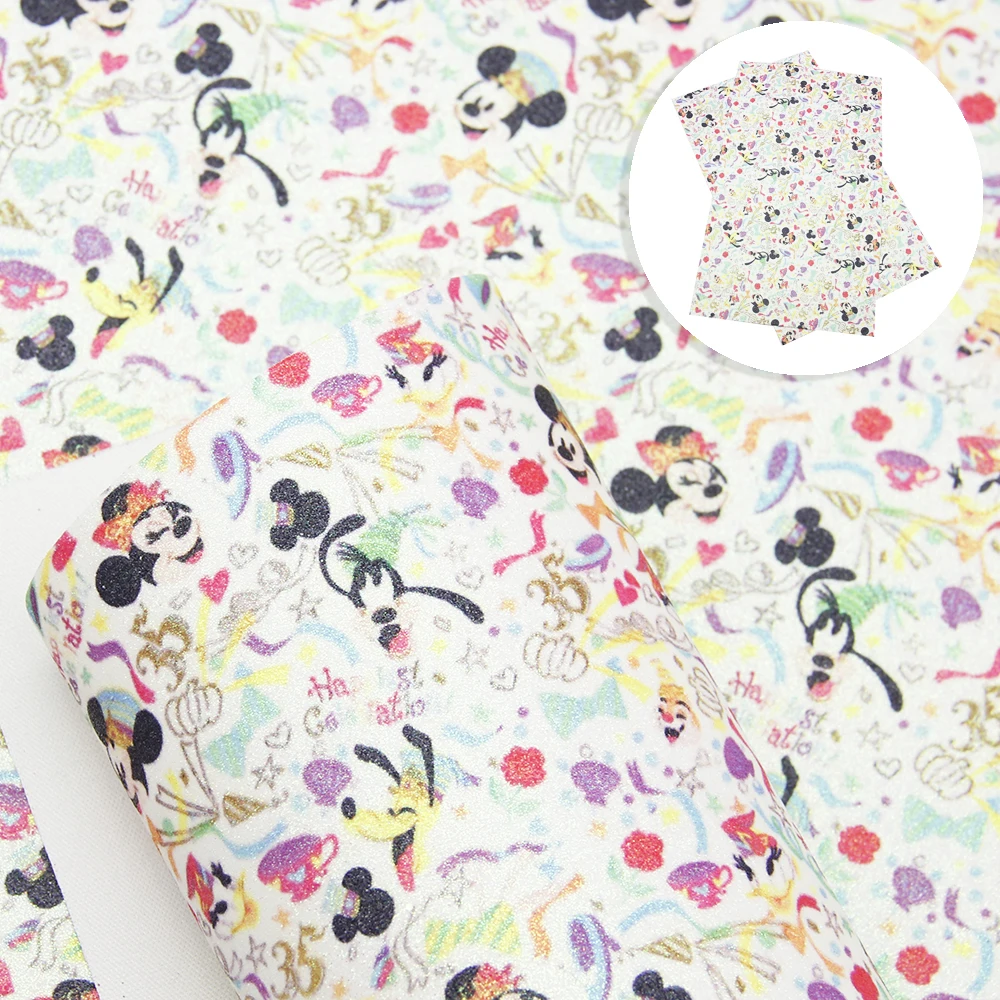 

New 20*34cm Fine Glitter Animal Fabric Synthetic Leather Sequins Patchwork Bag Shoes Handmade Phone Case DIY,1Yc7029
