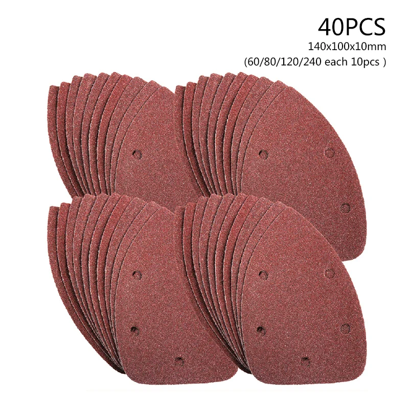 

14cm - 5.5 Sanding Discs 60 80 100 120 240 Mixed Grit Orbital Sander 5 Hole