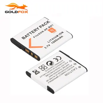 

Goldfox 1000mAh NP-BN1 NP BN1 NPBN1 Digital Camera Battery for Sony TX9 WX100 TX5 WX5C W620 W630 W670 TX100 Battery