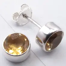 Chanti Международный Серебряный кордиерит, аметисты, лабрадорит и больше драгоценных камней вариации серьги-гвоздики тонкой вариации EDH