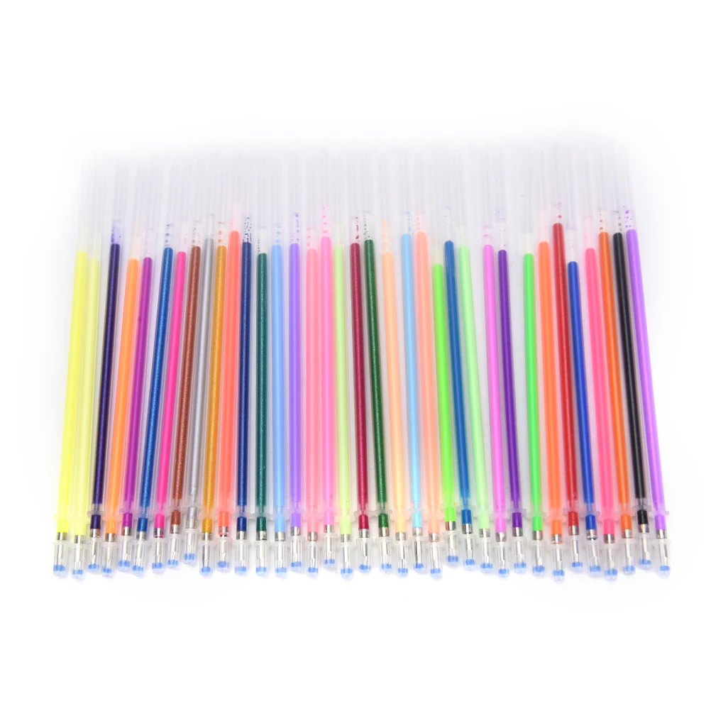 New 36 Colors A Set Flash Ballpint Gel Pen Best Selling Highlight Refill Color Full Shinning