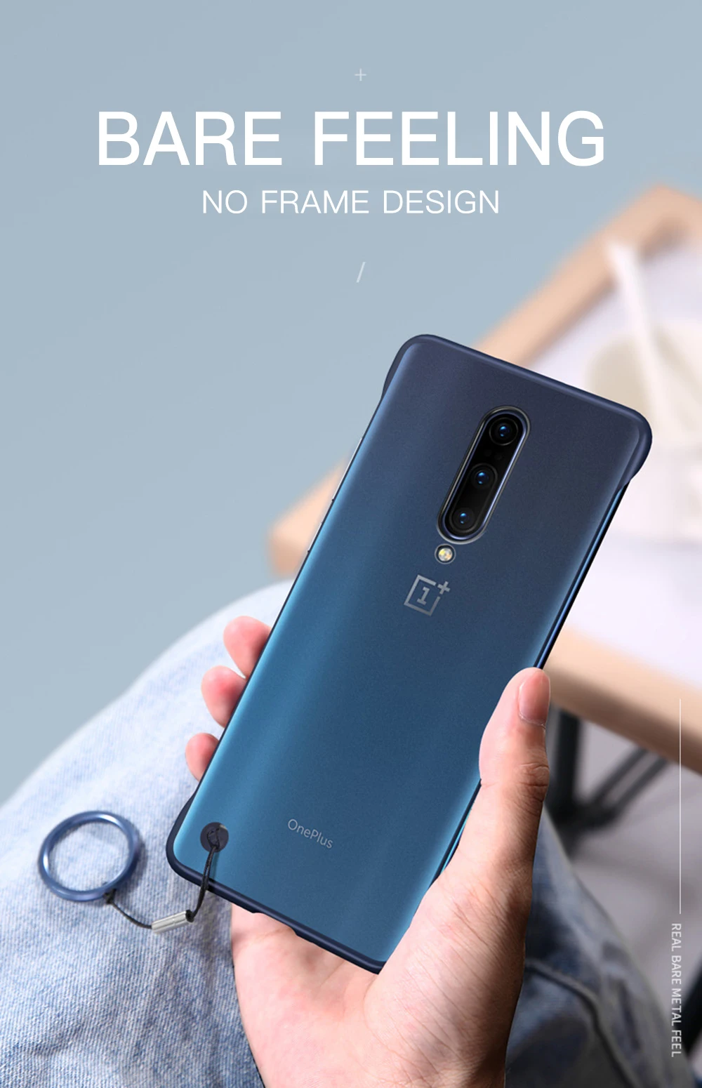 Роскошные бескаркасные тонкие чехлы для Oneplus 7 Pro One Plus Oneplus7 Oneplus7Pro Жесткий PC матовый прозрачный чехол Funda рамка брелок