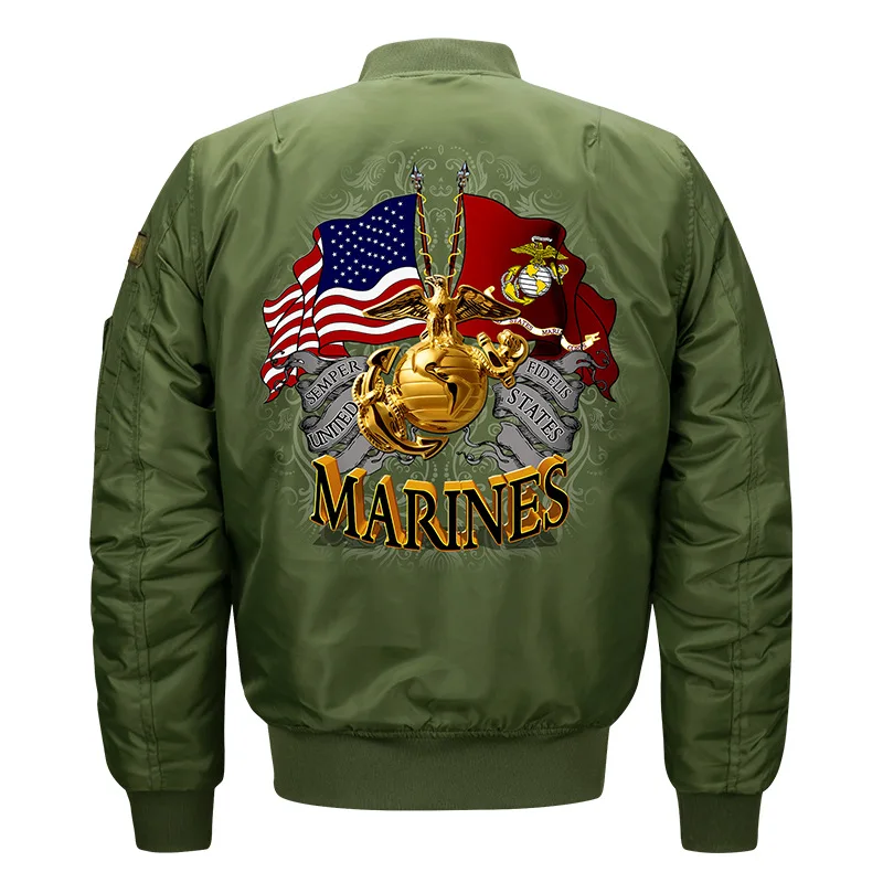 

2019 New Autumn Winter jackets Men Air Force One MA1 Mens Bomber Pilot Jacket Fashion Baseball Uniform Coat Hip Hop Streetwear