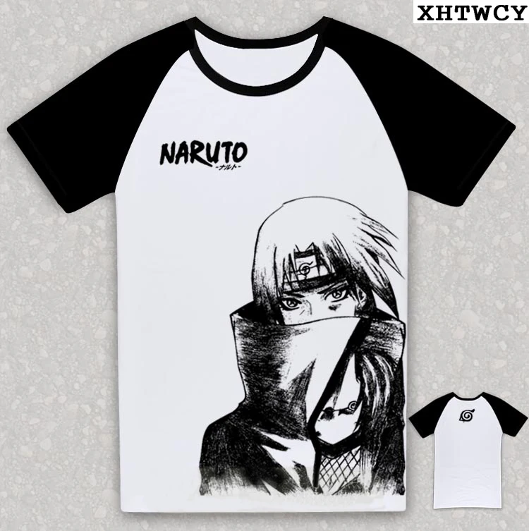 2018 anime naruto characters 3d printed men s naruto game cotton t