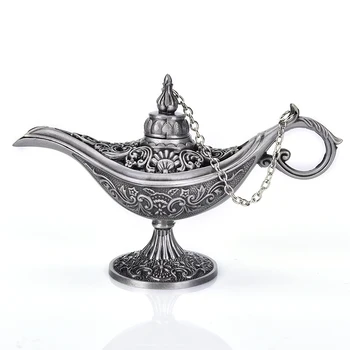 

Home Decor Incense Burners Antique Style Fairy Tale Magic Lamps Tea Pot Genie Lamp Vintage Retro Toys For Children Gifts 1Pc